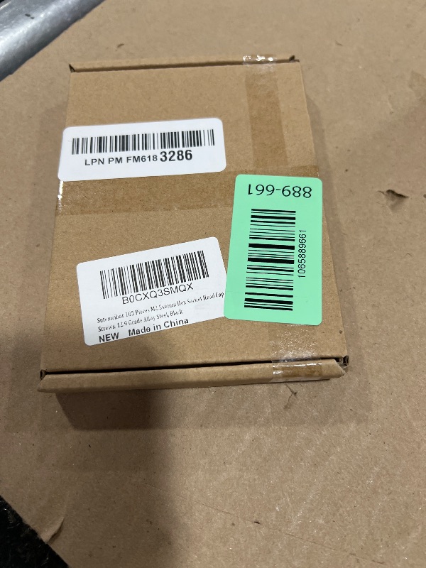 Photo 1 of 105 Pieces M2.5 x 6mm Socket Head Cap Screws, Thread Pitch 0.45mm, Sutemribor M2.5 Black Screws, 12.9 Grade Alloy Steel, Black Oxide Finish, Fully Threaded