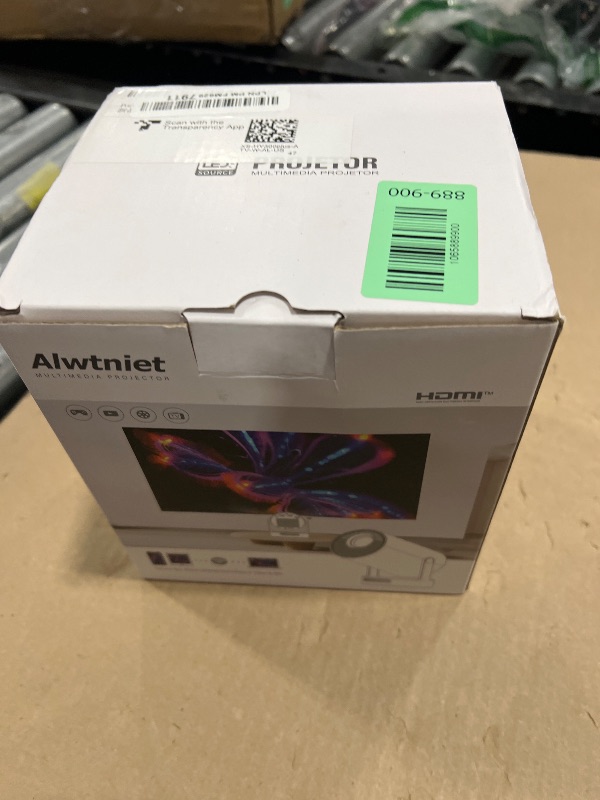 Photo 1 of ?Electric Focus?Mini Projector with WiFi 6 and Bluetooth 5.4, Smart Portable Projector 4k Support, 5W Soundbase Speaker, Auto Keystone 180° Rotation, Home Outdoor Movie Proyector HY300Ultra