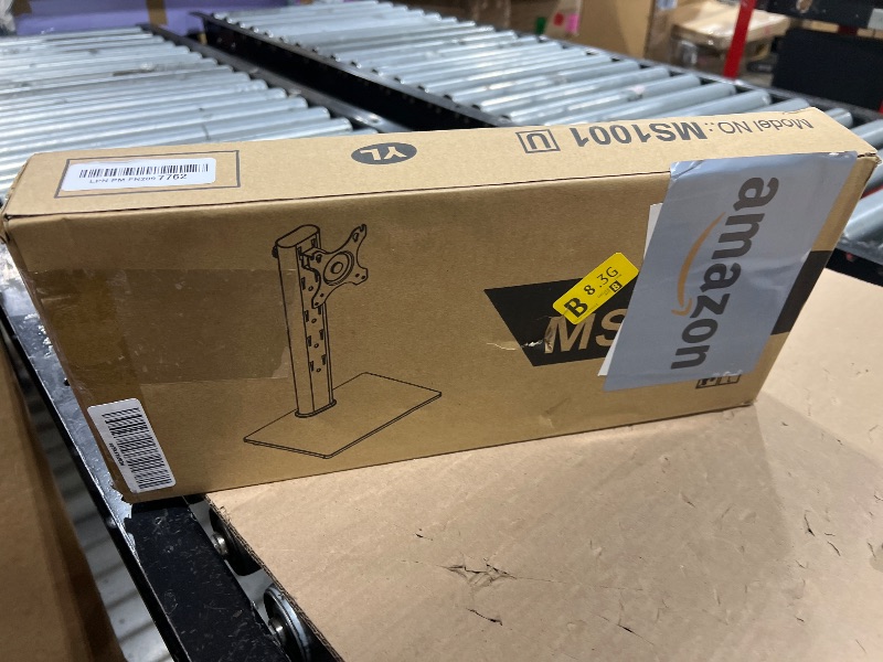 Photo 1 of Single Monitor Stand VESA Mount for 13-32 Inch Screens, Free-Standing Monitor Riser with Swivel Tilt Rotation Height Adjustable, Universal Desk Stand up to 44lbs, VESA 75x75, 100x100mm