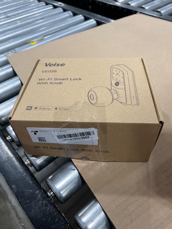 Photo 1 of Veise VE028 Built-in Wi-Fi Smart Lock with Knob, Fingerprint Keyless Entry with Handle, App Remote & Voice Control, Electronic Digital Keypad for Front Door and Bedroom, IP65 Waterproof, Matte Black