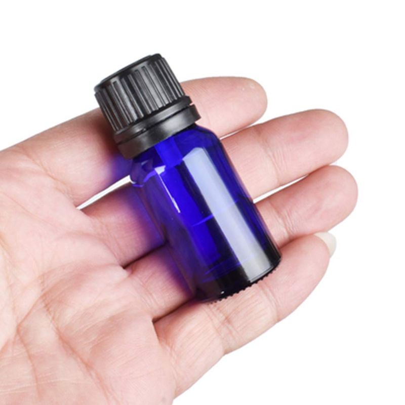 Photo 1 of 12 Pack 5ml Glass Essential Oil Bottle With Euro Dropper DIY Sample Glass Vials For Aromatherapy Perfume Liquid (blue)