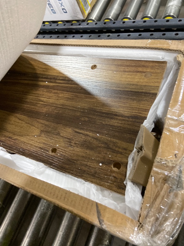 Photo 1 of Celaform Console Table for Entryway, 47.2 Inch Long Sofa Table Behind Couch, Farmhouse Wood Style Accent Foyer Entrance Tables for Living Room, Hallway, Easy Assembly (Rustic Brown)