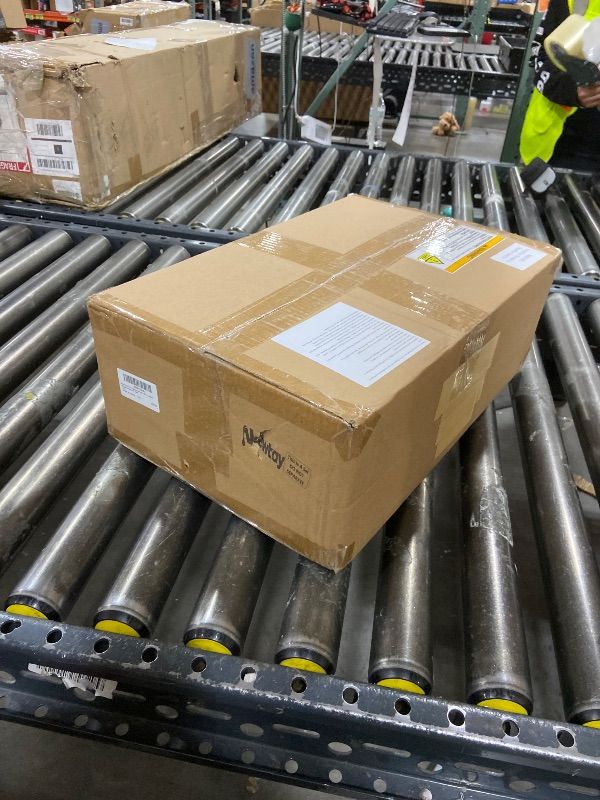 Photo 1 of Newtay 12 Pcs Lighted Ceramic White Christmas Village Houses Set Including 4 Ceramic Christmas Village Houses 3 Porcelain Tree and 5 Sisal Tree for Home Decoration, Winter Holiday DIY, Gift