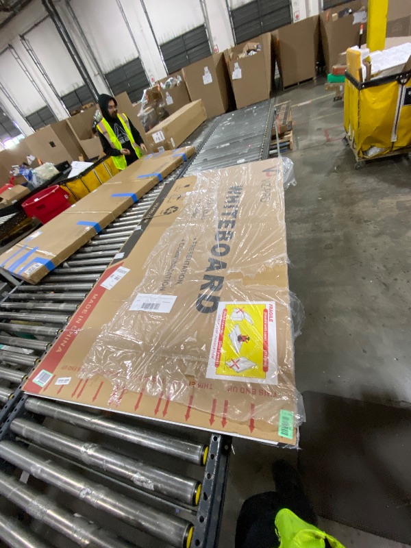 Photo 1 of VIZ-PRO Dry Erase Board/Magnetic Whiteboard, 72 x 40 Inches, Large Wall Mounted Board for School Office and Home