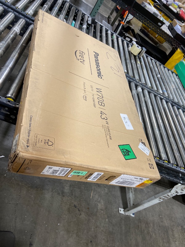 Photo 1 of Panasonic W70 Series (2025 Model) 43" LED 4K Ultra HD Smart Fire TV, Press & Ask Alexa, Apple AirPlay, HDR10+, HDMI 2.1, and Bluetooth Support - 43W70BP