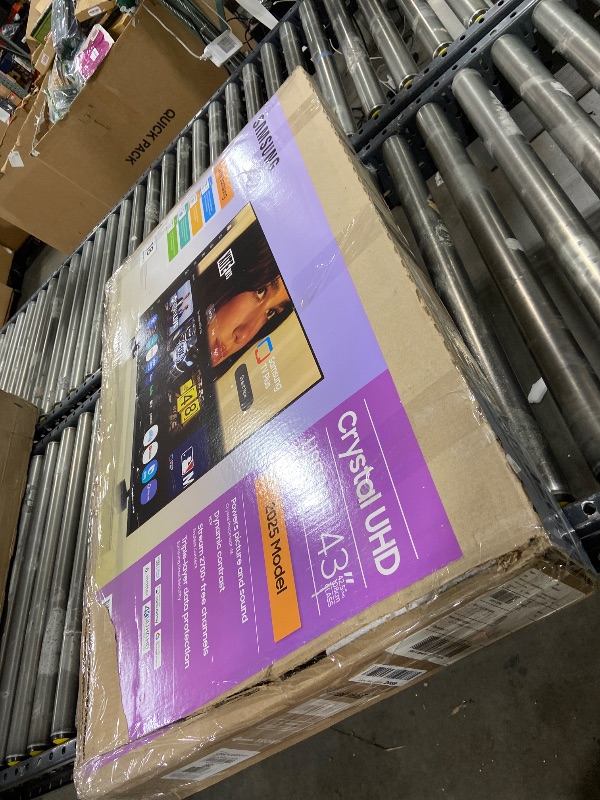 Photo 1 of Samsung 43-Inch Class Crystal UHD U8000F 4K Smart TV (2025 Model) Endless Free Content, Crystal Processor 4K, MetalStream Design, Knox Security, Alexa Built-in