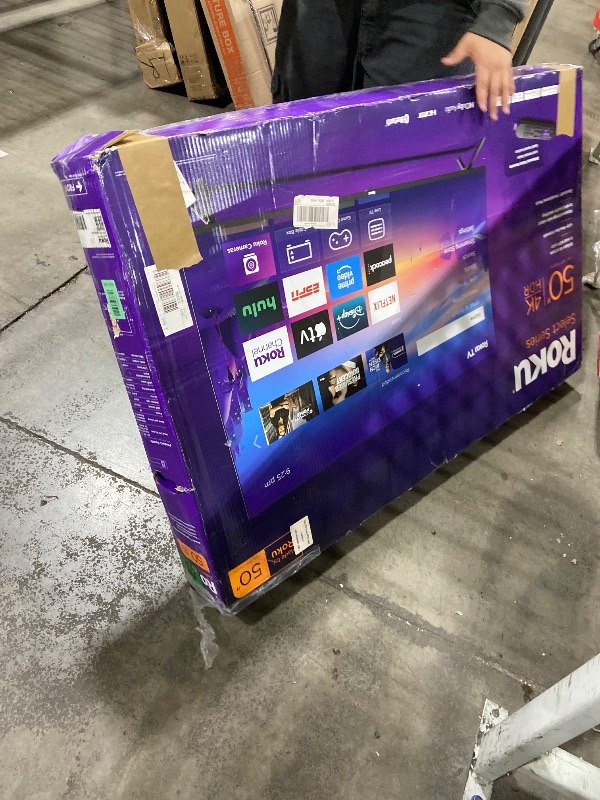 Photo 1 of Roku Smart TV 2025 – 50-Inch Select Series, 4K HDR TV – RokuTV with Enhanced Voice Remote – Flat Screen LED Television with Wi-Fi for Streaming Live Local News, Sports, Family Entertainment