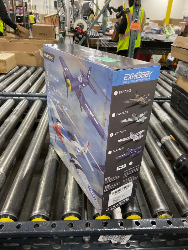 Photo 1 of ANBURI RC Plane for Beginners, P51 Remote Control Airplane for Adults, 2.4GHz 3 Channel Fighter Featuring 6 Axis Gyro Stabilizer, Easy to Fly