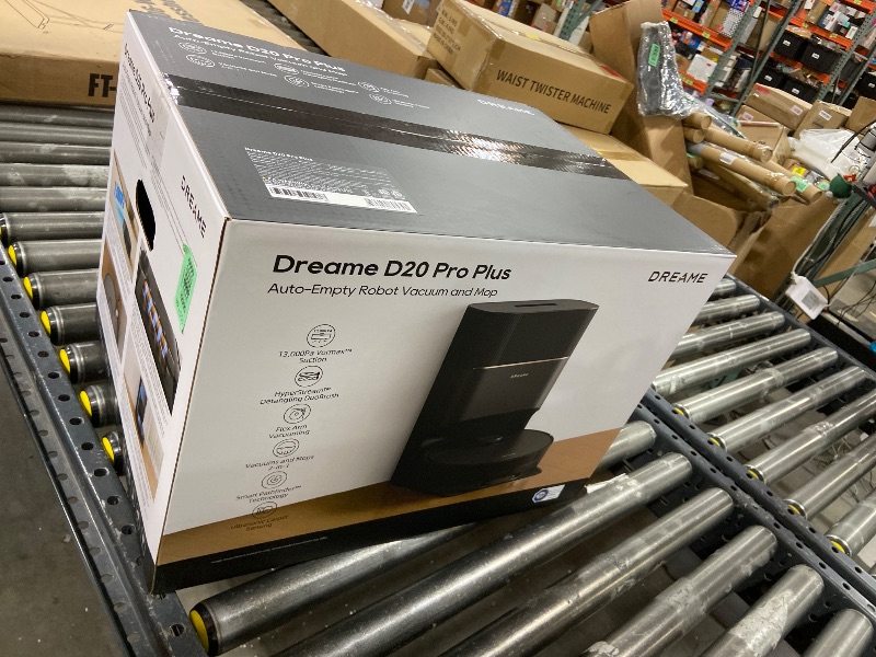 Photo 1 of DREAME X40 Ultra Robotic Vacuum with Removable & Liftable Mop, 12,000Pa Suction, Side Brush Extensive Cleaning, 158°F Mop & Washboard Self Cleaning, Auto-Empty, Auto Refill, liftable Brushes