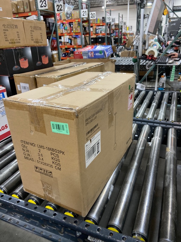 Photo 1 of LMS 2-Pack Brushed Gold Pendant Lights, Modern Pendant Light with Milky Globe Glass Shade, Adjustable Hanging Lighting Rod for Kitchen Island Dining Room Bedroom, LMS-186BG2PK