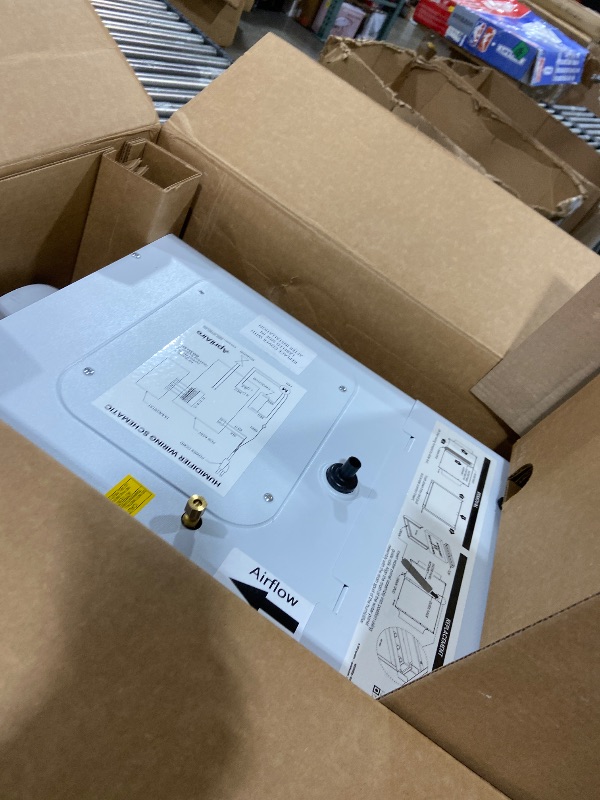 Photo 1 of AprilAire 300 Self-Contained Fan Powered Whole-House Humidifier, for Homes with Ducted Forced Air Furnace Systems, Boilers, Mini-Splits, Radiant Heat, and Other Ductless Systems up to 3,900 Sq. Ft.