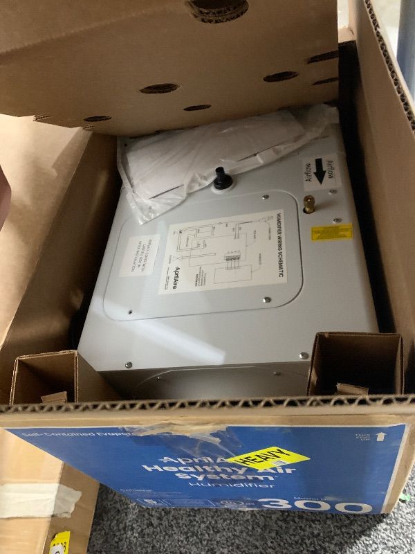 Photo 1 of AprilAire 300 Self-Contained Fan Powered Whole-House Humidifier, for Homes with Ducted Forced Air Furnace Systems, Boilers, Mini-Splits, Radiant Heat, and Other Ductless Systems up to 3,900 Sq. Ft.