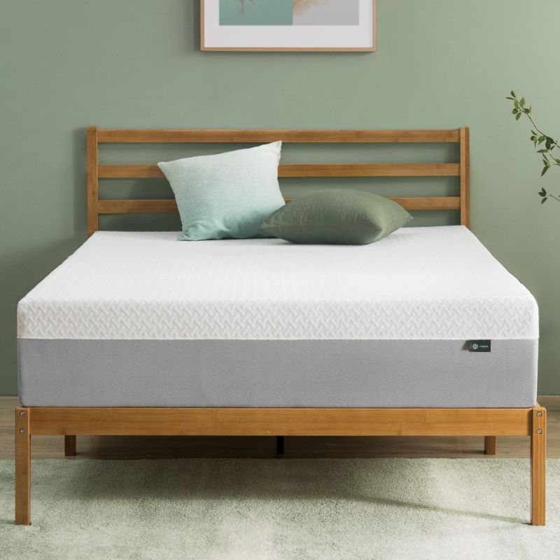 Photo 1 of Zinus 10 Inch Green Tea Essential Memory Foam Mattress [New Version], Queen, Fiberglass Free, Medium Feel, Breathable Airflow Memory Foam, Certified Safe Foams & Fabric, Mattress in A Box