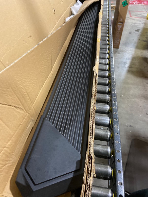 Photo 1 of Black Running Boards Style for F450/F350/F250 SuperDuty Cab Package: Pair of Side Steps + Mounting Brackets Kit&Instruction 6061 Aircraft Aluminum 2-Pieces IB-FR010H