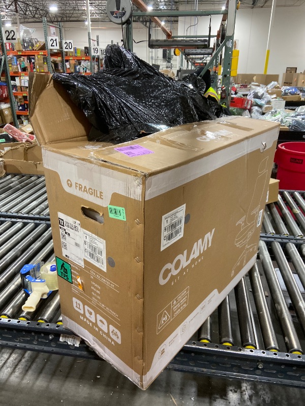 Photo 1 of COLAMY Ergonomic Mesh Office Chair, High Back Office Chair, Computer Executive Desk Chair with Lumbar Support,Adjustable Headrest and 4D Arms, Slide Seat, Tilt Lock-Darkgrey New