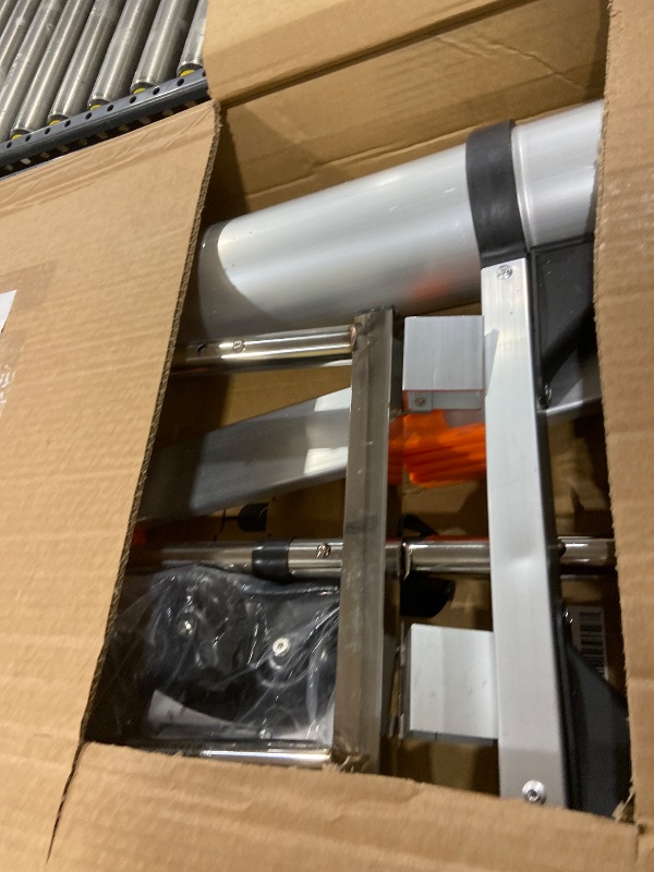 Photo 1 of JADDUO Telescoping Ladder,27.9 FT Extension Ladder,Aluminum Lightweight Telescopic Ladder with 2 Triangle Stabilizers, Telescoping Attic Ladders RV Ladders for Travel