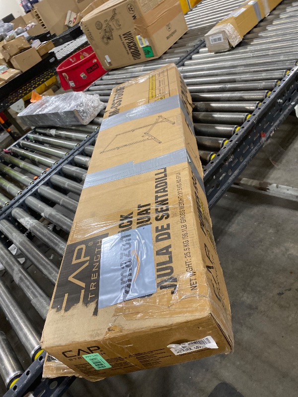 Photo 1 of CAP Barbell Power Rack with Pull Up Bar & Attachments - Squat Rack & Strength Training Power Cage for Home Gym - Carbon