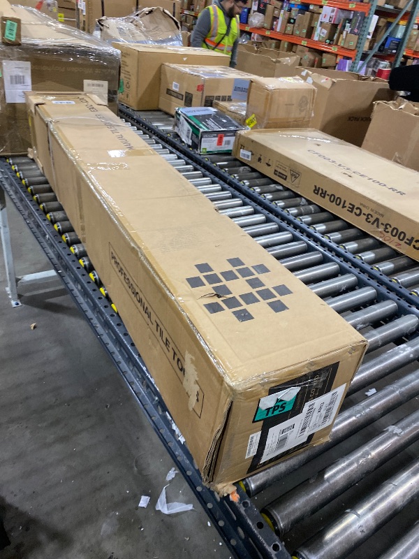 Photo 1 of SHIJING 48-inch Manual Tile Cutter with Laser Cutting Guide Porcelain Tile Cutter with Split Platen,Double Aluminum Base,Tungsten Carbide Cutting Wheel