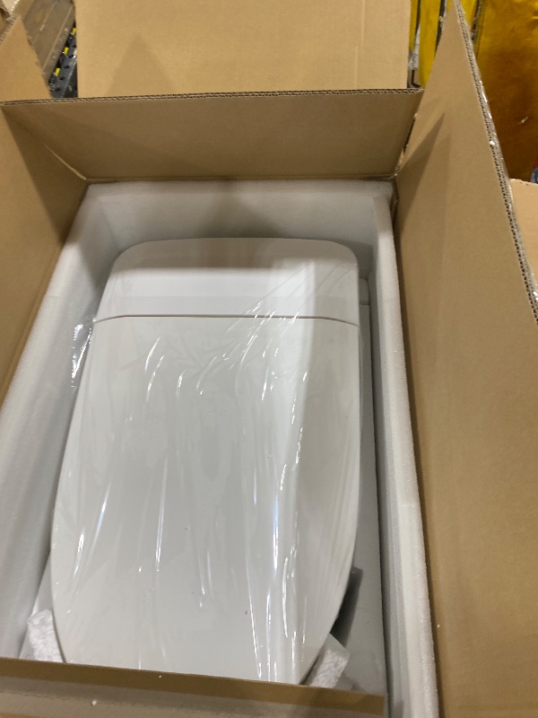 Photo 1 of Vipbear Smart Toilet with Heated Seat and Night Light, Tankless Toilets for Bathroom, Modern One Piece Toilet Standard Comfort Height Toilet with Auto Flush, Auto Open Close Lid/Seat,Slow Close, ADA