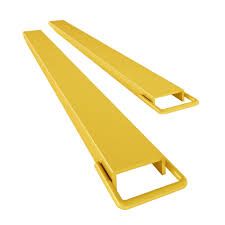 Photo 1 of Garvee Pallet Forklift Extensions 72" Length 4.5" Width, Heavy Duty Steel Pallet Fork Extension, 1 Pair Fork Extensions for Forklifts, Yellow