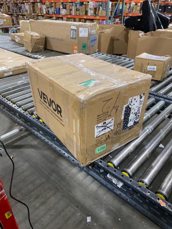 Photo 1 of VEVOR Plate Compactor, 130W Output Electric Ground Rammer, 5 kN Force, 3.9 in Depth, 16 m/min Speed, 3304 sq.ft/h Efficiency, Gas Powered Soil Compaction Machine for Driveway, Pavement, Landscaping