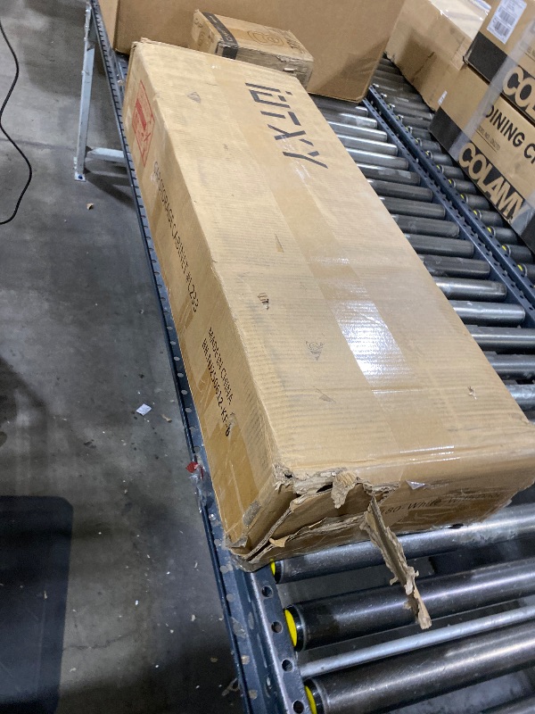 Photo 1 of IOTXY Small Narrow Corner Bookcase - 71 Inches Tall Gap Freestanding Storage Cabinet, 7 Lattices Open Shelves Tower Rack with Door, Cubes Bookshelf in White