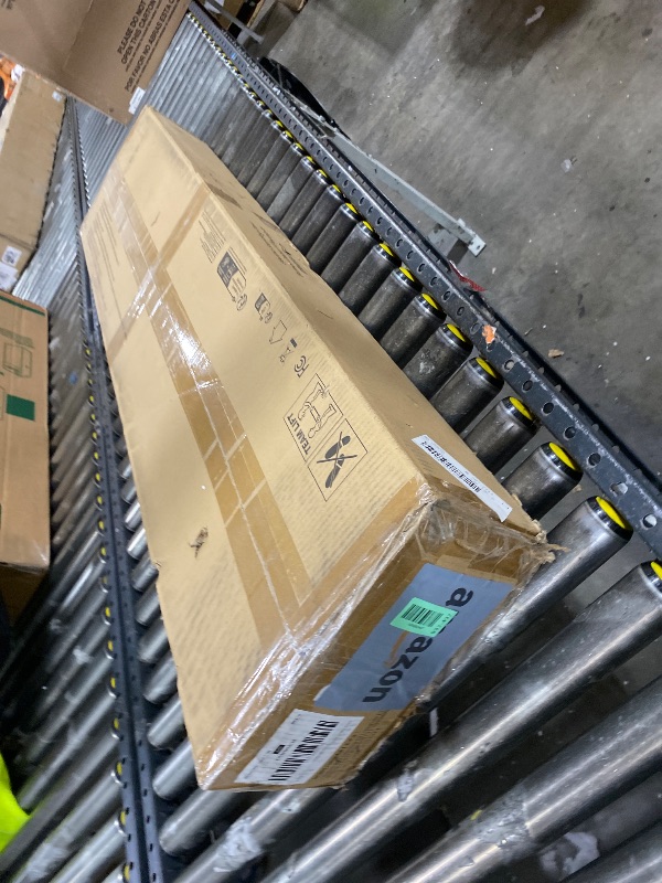 Photo 1 of Marsail Standing Desk Adjustable Height with Keyboard Tray Black 55inch