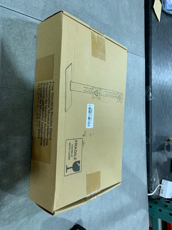 Photo 1 of MOUNTUP Vertical Dual Monitor Stand, Stack Two Screens up to 32 inches,33 Lbs, Free-Standing Monitor Desk Mount, Monitor Riser with Swivel, Tilt, Height Adjustable, VESA Stand 100 x 100mm, 75 x 75mm