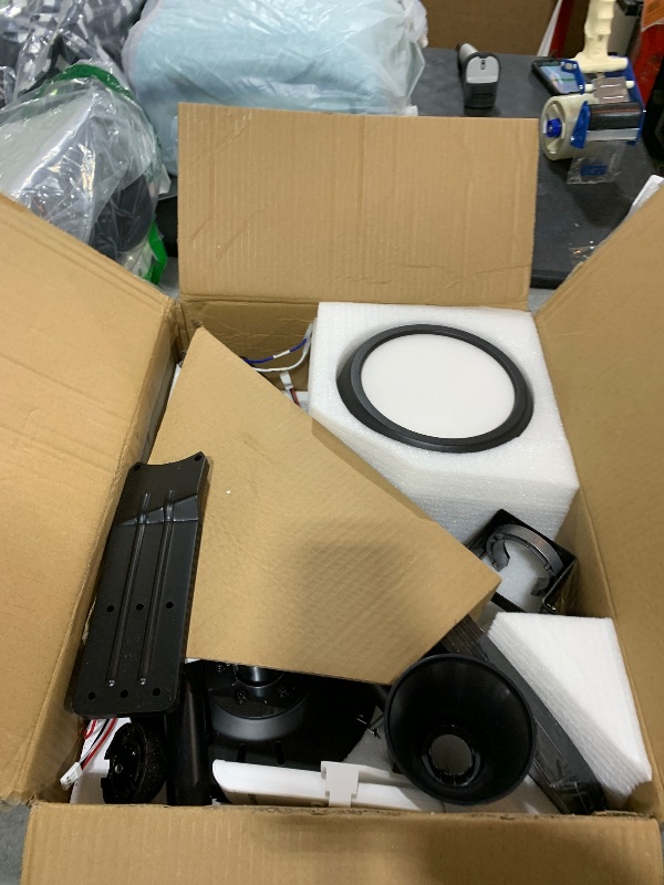 Photo 1 of Ensenior Ceiling Fans with Lights and Remote, 52 Inch Circulate Warmth Reversible Motor Fandelier Ceiling Fan, 6 Speeds, 3CCT, Noiseless, Modern Ceiling Fan for Bedroom and Living Room - 5 Blades