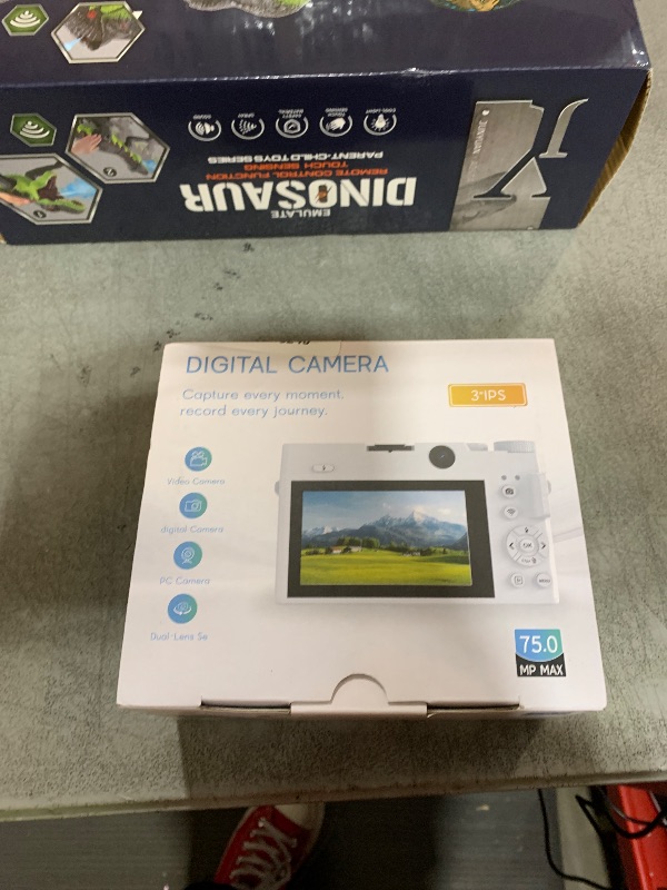 Photo 1 of Digital Camera, 5K 75MP Cameras for Photography, WiFi Vlogging Camera for Travel, UHD Dual Lens 18X Zoom Autofocus for Beginners and Teens, Gift, 2 Batteries & 1 Charger, 64GB