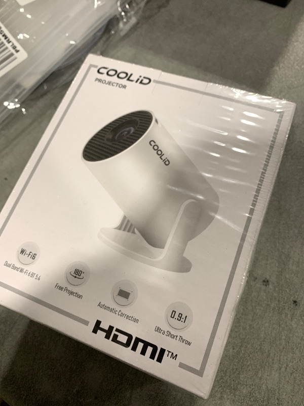 Photo 1 of [Built-in Apps & 2026 Upgraded] Mini Projector Support 4K 1080P Auto Keystone 180° Rotatable with WiFi 6 and Bluetooth 5.4, Projector Portable Compatibile with HDMI/TV Stick/Memory Stick/Laptop-White