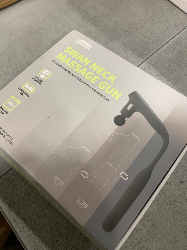 Photo 1 of CAREKING 3-in-1 Detachable Massage Gun Deep Tissue, Ergonomic Extension Handle Back Massager for Pain Relief, Portable Percussion Muscle Massager for Shoulder, Thigh, Waist & Neck