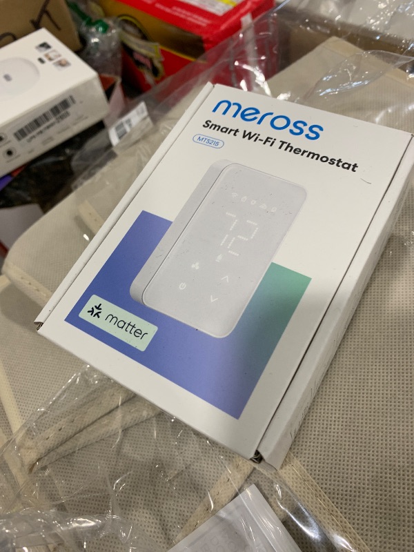 Photo 1 of meross Matter Smart Thermostat for Electric Baseboard Heater, Works with Alexa, HomeKit, Google, SmartThings, Programmable WiFi Thermostat for House, Energy Saving, App & Voice Control for Smart Home