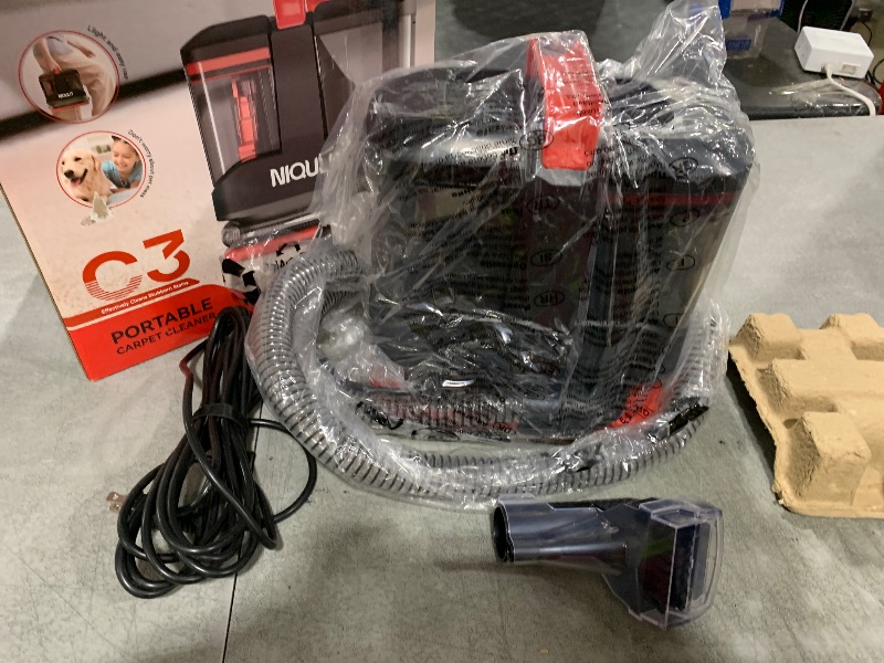 Photo 1 of Upholstery Cleaner Machine, 15Kpa Deep Clean for Carpet, Couch, Car Seats, Stairs, with Cleaner Solution, 1050ml Clean/500ml Dirty Water Tank, Lightweight Spot Cleaner Machine for Pets