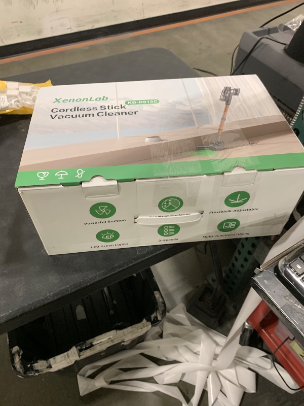 Photo 1 of XenonLab Cordless Vacuum Cleaner, 75Mins/48KPa/600W Self-Standing Stick Vacuum Cleaners for Home, Rechargeable, Lightweight, Anti-Static&Anti-Tangle Brush, for Hard Floor, Carpet, Hardwoods, Pet Hair