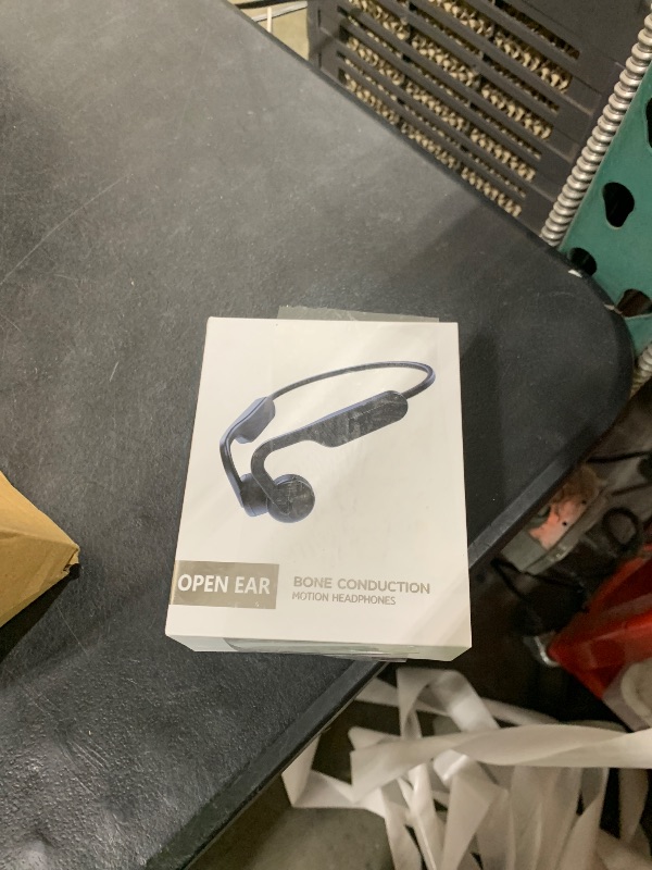 Photo 1 of **INCOMPLETE*** Bone Conduction Headphones, Wireless Bluetooth Open-Ear Sports Headphones with Mic, Type-C Quick Charging 12H Playtime, Upgrade Waterproof Earphones for Running, Walking, Cycling, Workout, Gift