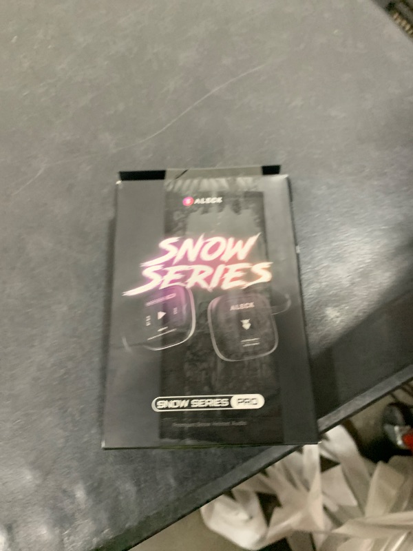 Photo 1 of ALECK Snow Series Pro Universal Wireless Bluetooth Helmet Speakers Headphones for Ski and Snowboard Audio-Ready Helmets, Glove Friendly Controls, Microphone Headset for Hands-Free Calls