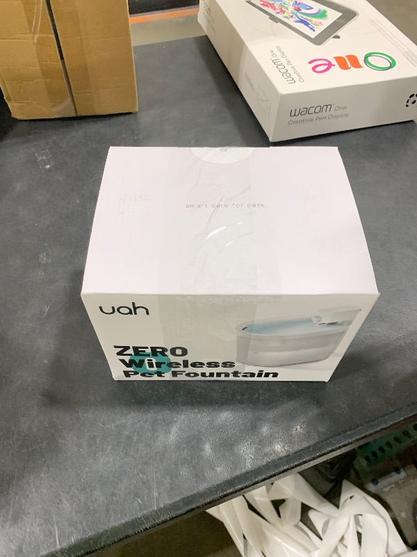 Photo 1 of uahpet Cat Water Fountain, Wireless & Battery Operated 2L/67oz Pumpless Automatic Pet Fountain with Motion Sensor, Food-Grade ABS Tray, Easy to Clean Water Dispenser for Cats