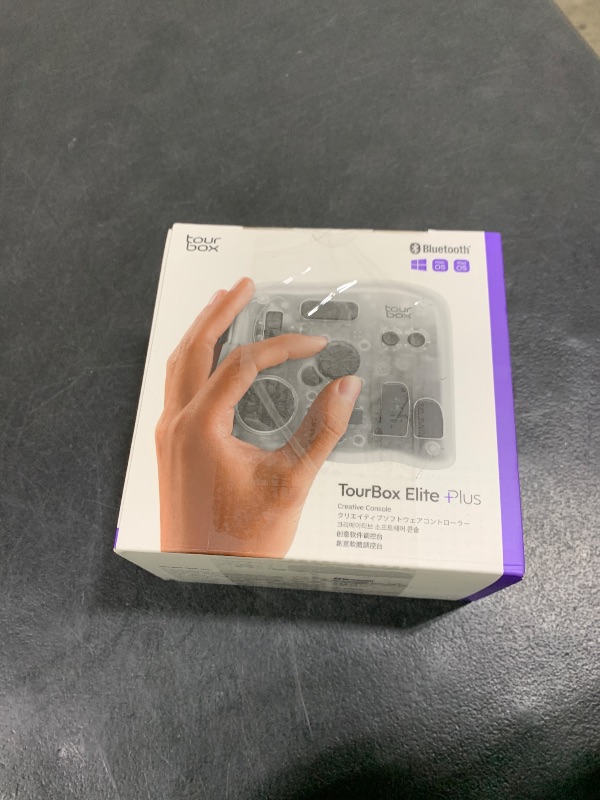 Photo 1 of TOUR BOX Elite Plus - iPad Drawing Bluetooth Controller, Video Editing Photo Color Grading Speed Editor, Programmable Keyboard for Davinci Procreate Adobe Softwares and More, Creative Console Set