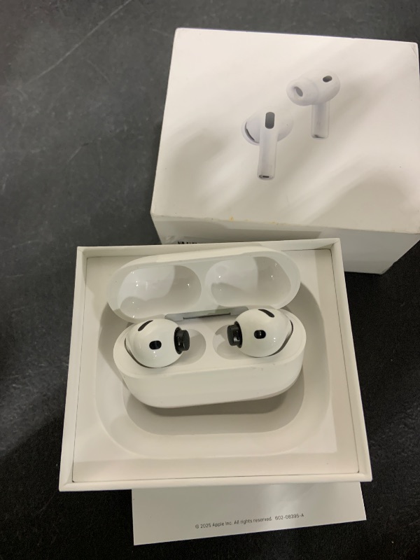 Photo 1 of Apple AirPods Pro 3 Wireless Earbuds, Active Noise Cancellation, Live Translation, Heart Rate Sensing,Hearing Aid Feature,Bluetooth Headphones,Spatial Audio, High-Fidelity Sound, USB-C Charging, White