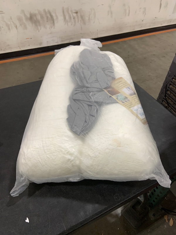 Photo 1 of 1 MIDDLE ONE Body Pillow, Memory Foam Body Pillows for Adults Sleeping, Decorative Bolster Pillow for Bed & Couch, Long Cylinder Tube Round Pillow, 24x7.87 Inches, Set of 2 (Light Grey)