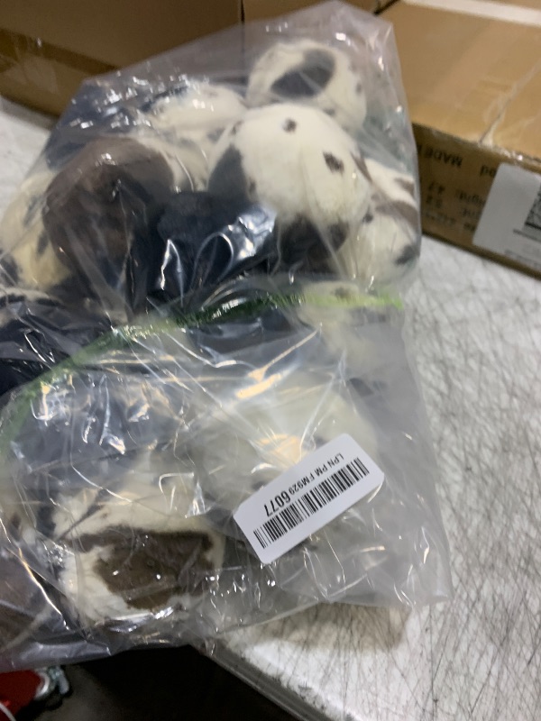 Photo 1 of 10PCS Cow Print Christmas Balls Ornament Set - 3.1" Large Cow Faux Fur Plush Balls Tree Ornaments for Western Farmhouse Home Holiday Party Xmas Tree Fireplace Decor