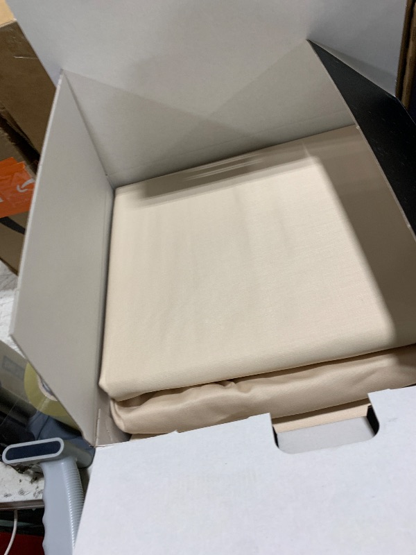 Photo 1 of TEMPUR Luxe Egyptian Cotton Sheet Set Sandstone - Split King