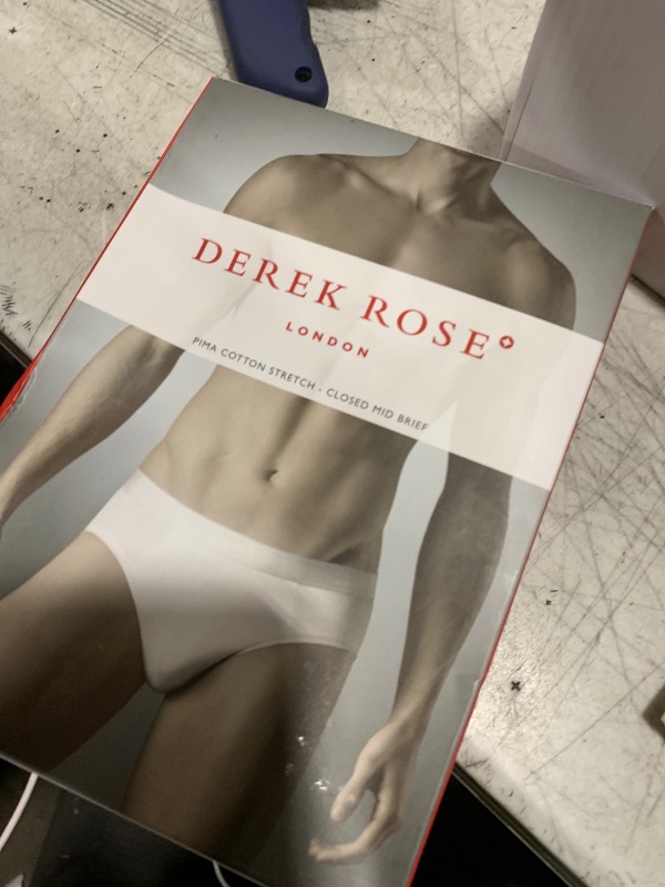 Photo 1 of Derek Rose Men's Jack 1 Stretch Mid Brief, White, Large