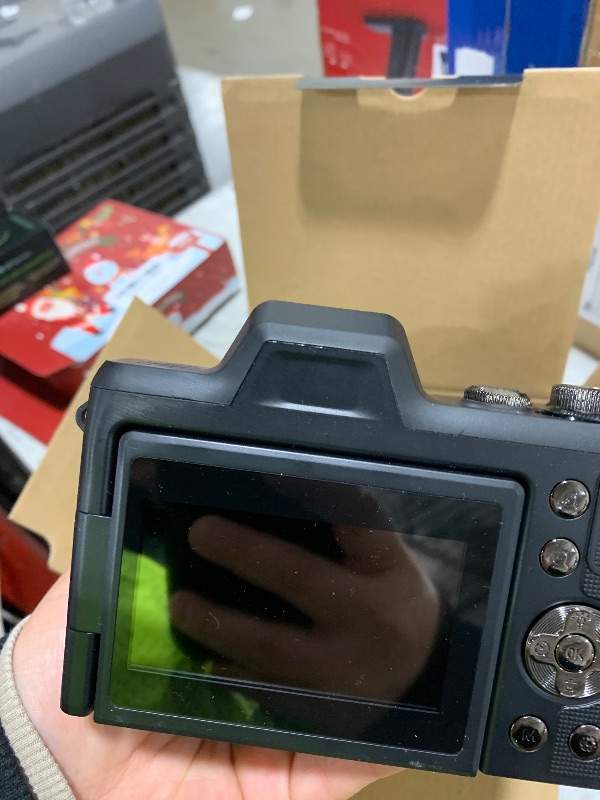 Photo 1 of 4K Digital Camera for Photography, Autofocus 56MP Vlogging Camera for YouTube/Content Creators/Travel, 16X Zoom Video Camera with 3" 180°Flip Screen & Lens Hood, Gift Ideas for Teens & Beginners