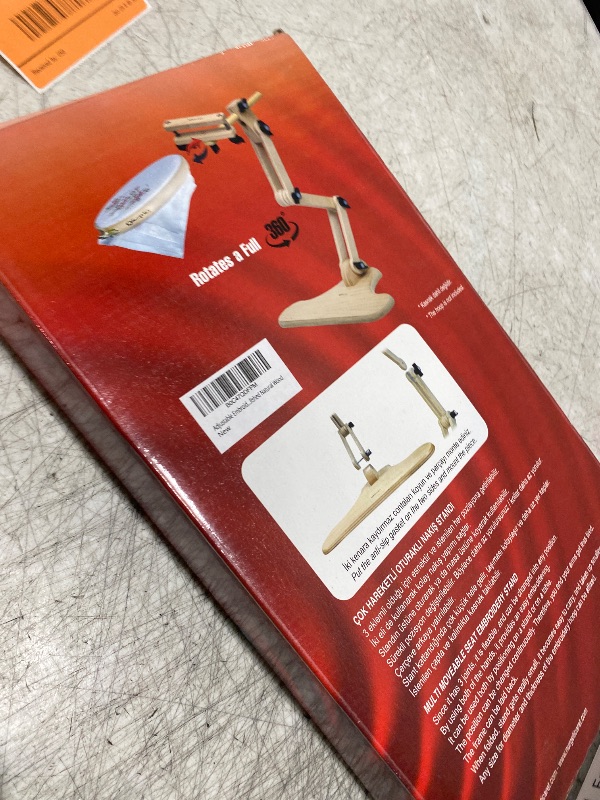 Photo 1 of Adjustable Embroidery Table Stand with Swivel Holder, Cross Stitch Hoop Stand, Embroidery Hoop Holder. Hand Polished Natural Wood