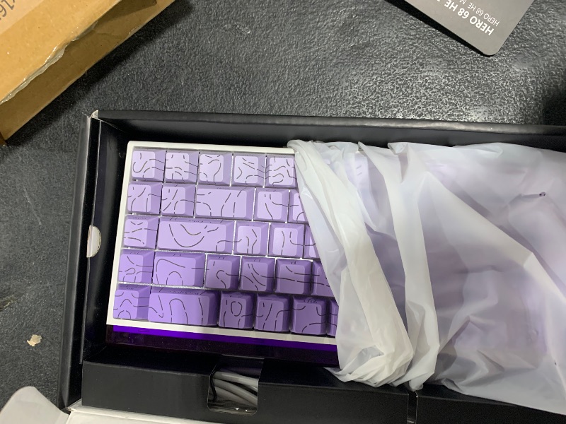 Photo 1 of AULA Hero 68 HE 60% Gaming Keyboard Wired, Hall Effect Magnetic Switch Keyboard with Adjustable Actuation, Fast Trigger Mode, 8K Hz Polling Rate, 0.125ms Latency,Side Printed PBT Keycaps, RGB Backlit