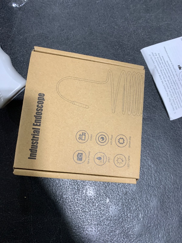 Photo 1 of [Dual-Lens] Endoscope Camera with Light, 1920P HD Borescope with 8+1 Adjustable LED Lights, IP67 Waterproof 16.5FT Semi-Rigid Snake Cord Inspection Camera for iPhone, iPad and Android Phone (Type C)