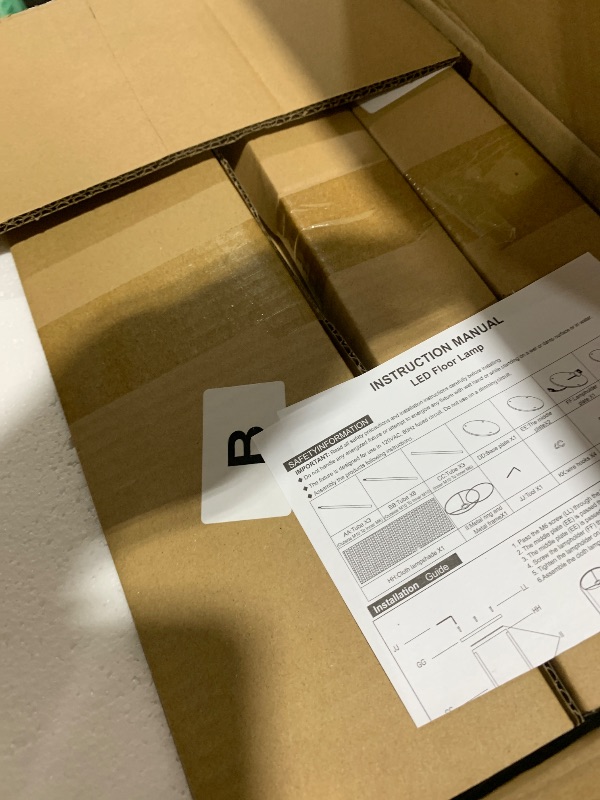 Photo 1 of Lightdot 61" Floor Lamp with Shelves, Modern Black Standing Lamp with Fabric Lampshade and 3- Tier Storage Table Attached, 35lb Capacity Solid Wood, Corner Bookshelf Lamps with 3000K E26 Bulb Included