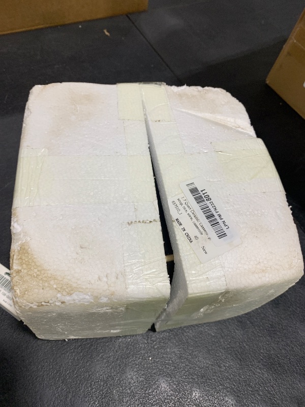 Photo 1 of 1.7 Quart Ceramic Casserole,with Lid Ceramic Pot,Heat-Resistant Round Stew Soup Pot for cook bibimbap, soup, rice, stew, casserole